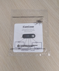 iCamCover Black Plastic w/Red-White Full Logo (Eaches)