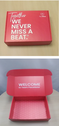 PaceMate Custom Red Welcome Gift Box (Together We Never Miss A Beat) (Eaches)