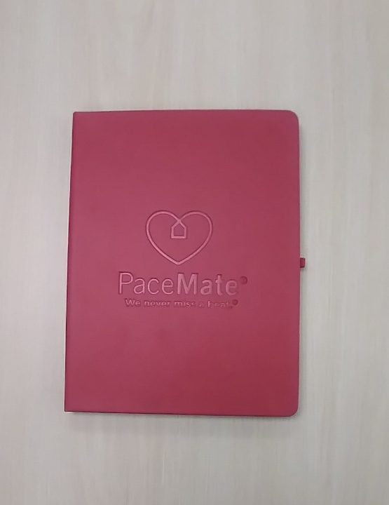 PaceMate Red Journal Notebook - w/Logo and Tagline (No pen) (Eaches)