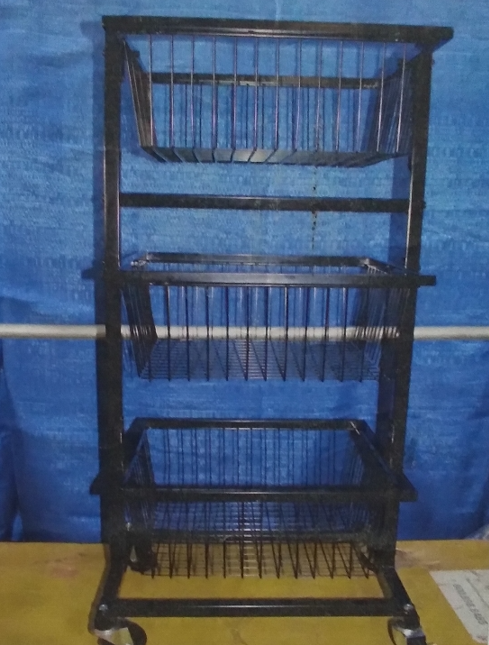 3 Tier Baskets on Wheels
