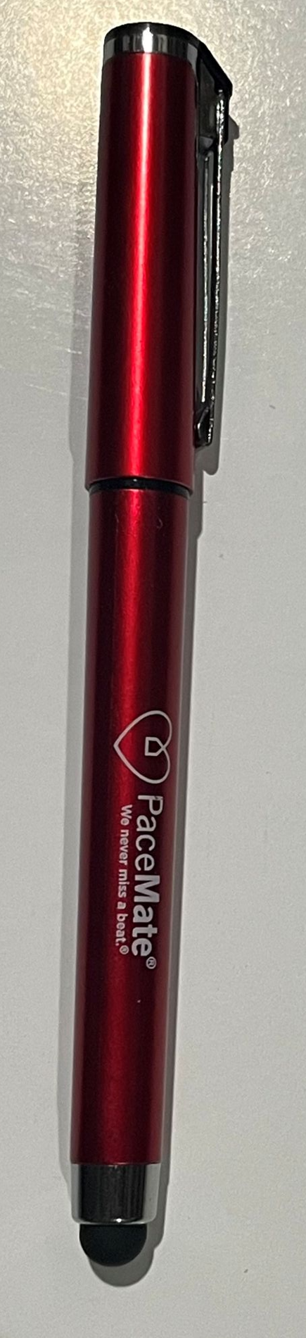 PaceMate - Red Stylus Pen w/White logo (Eaches)