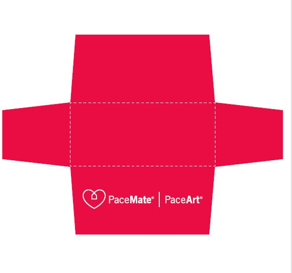 Red Stretch Table Cover w/White Logo (6' Fitted) (Eaches)