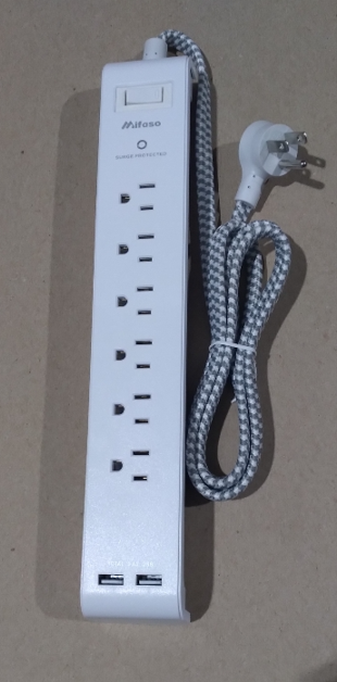 Mifaso White Surge Protector (Eaches)