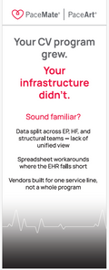 PaceMate 33.5 Retractable Banner (Your CV program grew. Your infrastructure didn't) (Eaches)