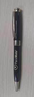 PaceMate Black/Gold Pen - w/Gold Logo (Eaches)